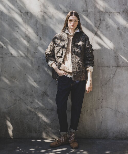 BEAMS PLUS（ビームスプラス）の「カモ ジャカード ミリタリー シャツ ジャケット（ブルゾン・メンズ・カーキ/ブラウン・S/M/L/XL）」の10枚目の写真