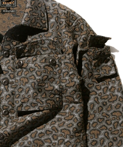 BEAMS PLUS（ビームスプラス）の「カモ ジャカード ミリタリー シャツ ジャケット（ブルゾン・メンズ・カーキ/ブラウン・S/M/L/XL）」の12枚目の写真