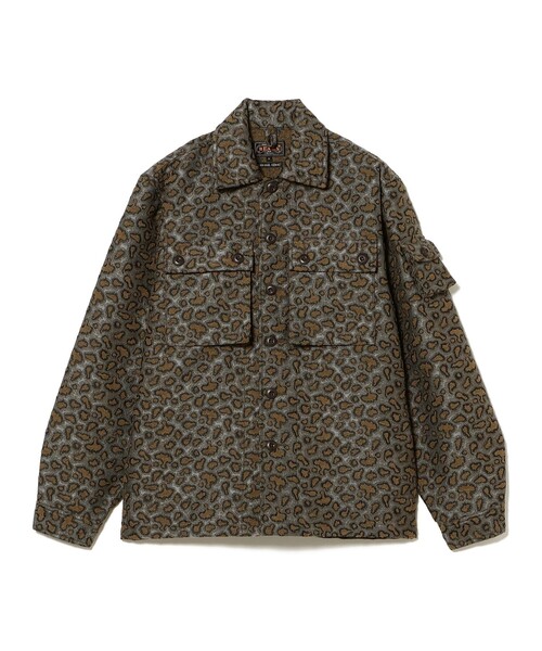 BEAMS PLUS（ビームスプラス）の「カモ ジャカード ミリタリー シャツ ジャケット（ブルゾン・メンズ・カーキ/ブラウン・S/M/L/XL）」の21枚目の写真