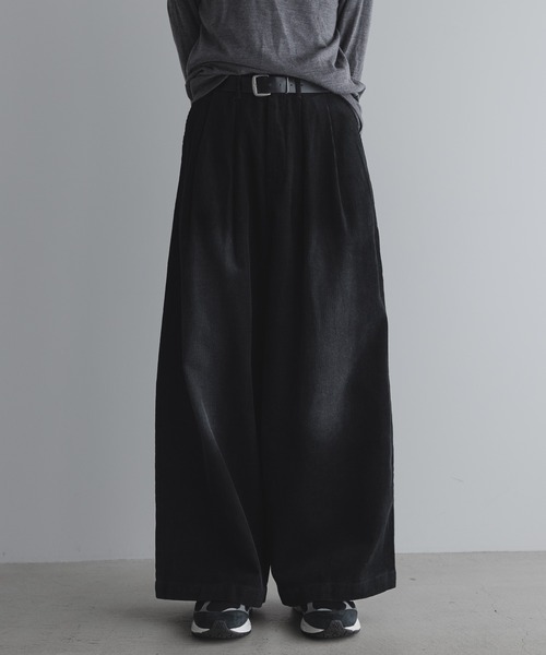 remer(リメール)の「Loose Blust Drape Corduroy Buggy PT / ルーズブラストドレープコーデュロイバギーワイドパンツ(その他パンツ・メンズ・ブラウン系その他/グレー系その他/ブラック系その他・LARGE/MEDIUM/SMALL/X-SMALL)」の2枚目の写真