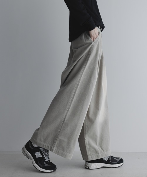 remer(リメール)の「Loose Blust Drape Corduroy Buggy PT / ルーズブラストドレープコーデュロイバギーワイドパンツ(その他パンツ・メンズ・ブラウン系その他/グレー系その他/ブラック系その他・LARGE/MEDIUM/SMALL/X-SMALL)」の16枚目の写真