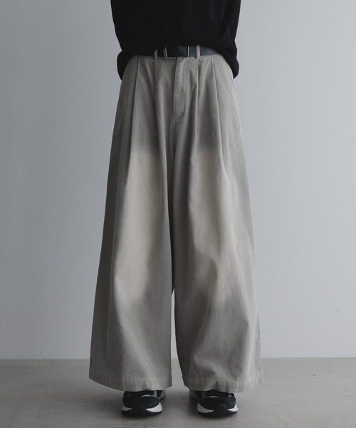 remer(リメール)の「Loose Blust Drape Corduroy Buggy PT / ルーズブラストドレープコーデュロイバギーワイドパンツ(その他パンツ・メンズ・ブラウン系その他/グレー系その他/ブラック系その他・LARGE/MEDIUM/SMALL/X-SMALL)」の14枚目の写真