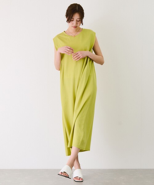 Jayro（ジャイロ）の「カノコ肩タックフレアワンピース（ワンピース・レディース・ブラック/グレー系その他/イエロー/キャメル・FREE）」の20枚目の写真