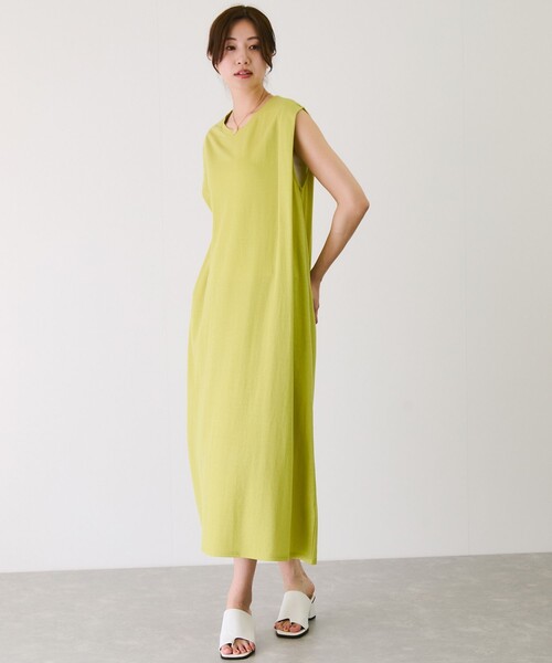 Jayro（ジャイロ）の「カノコ肩タックフレアワンピース（ワンピース・レディース・ブラック/グレー系その他/イエロー/キャメル・FREE）」の19枚目の写真