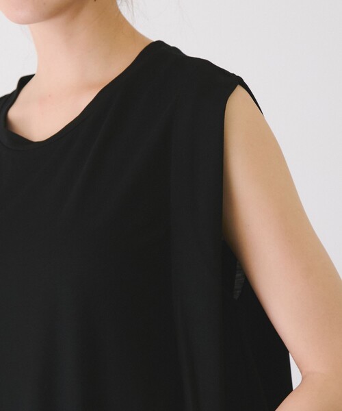 Jayro（ジャイロ）の「カノコ肩タックフレアワンピース（ワンピース・レディース・ブラック/グレー系その他/イエロー/キャメル・FREE）」の14枚目の写真