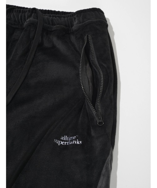 SUPERTHANKS（スーパーサンクス）の「ベロアコンビネーション ワイドパンツVelour Panel Wide Pants（その他パンツ・メンズ・ブラウン/ブラック×グレー/ブラック×ブラック・S/L/M）」の18枚目の写真