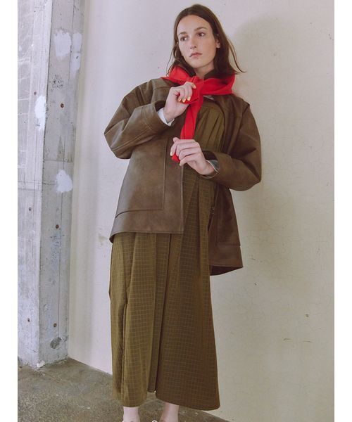 セール】フェイクレザーダブルジップブルゾン（ブルゾン）｜emmi（エミ