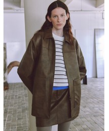 emmi エミ ジャケット ジップアップ ボリューム ブルゾン MA1 Loose（ルース） ブルゾン アウター ボリュームショート ナイロンMA1