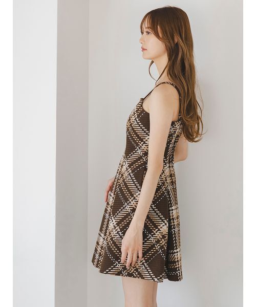 WEB限定】ロービングチェックミニワンピース（ワンピース）｜SNIDEL