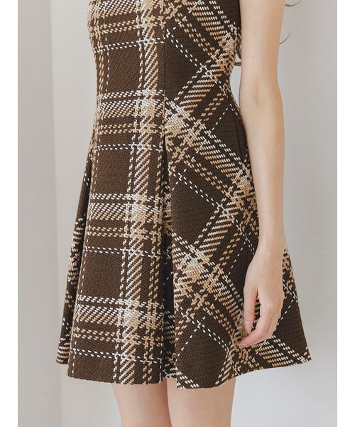 WEB限定】ロービングチェックミニワンピース（ワンピース）｜SNIDEL