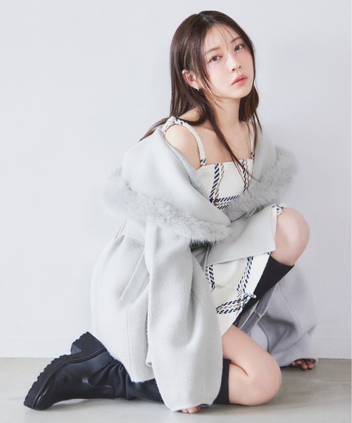 あ*様 画像追加♡新品未使用 ロービングチェックミニワンピース 1 WEB限定】ロービングチェックミニワンピース(ミニワンピース