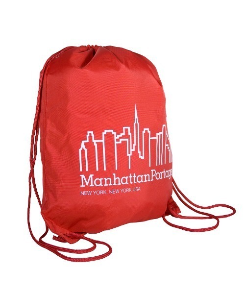 Manhattan Portage（マンハッタンポーテージ）の「【再入荷】Drawstring Backpack -ドローストリングバックパック-（バックパック/リュック・メンズ・ブラック/レッド・SMALL）」の8枚目の写真