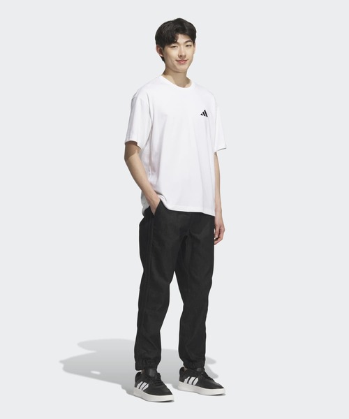 ESSENTIALS ジョガーパンツ ブラック/ホワイト S RIKU］RS