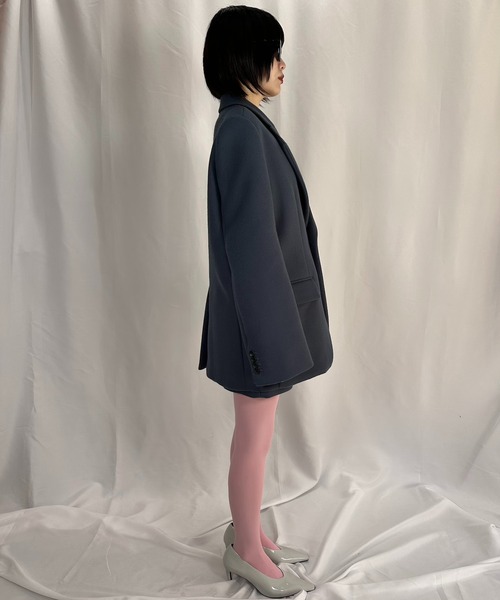 G.V.G.V.（ジーヴィージーヴィー）の「SINGLE BREASTED JACKET COAT（テーラードジャケット・レディース・マジェンタ/ブラック/ネイビー・ONE SIZE）」の11枚目の写真