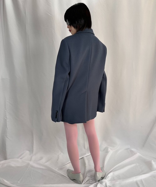 G.V.G.V.（ジーヴィージーヴィー）の「SINGLE BREASTED JACKET COAT（テーラードジャケット・レディース・マジェンタ/ブラック/ネイビー・ONE SIZE）」の12枚目の写真