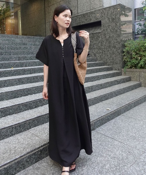 セール】キーネックエアリーワンピース（ワンピース）｜CORNERS