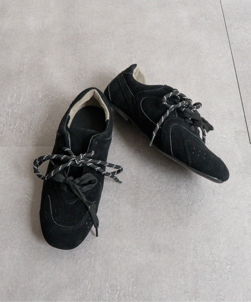 Fabby fabby(ファビィーファビィー)の「Wコードスニーカー(スニーカー・レディース・ブラック/ベージュ/ブラウン/グレー・MEDIUM/LARGE/SMALL)」の22枚目の写真