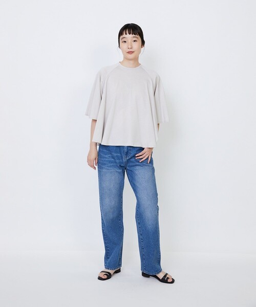 LOISIR（ロワズィール）の「デニムストレートパンツ（デニムパンツ・レディース・ブラック系その他/インディゴブルー・36/38/40）」の4枚目の写真