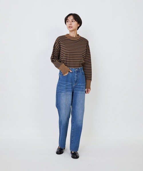 LOISIR（ロワズィール）の「デニムストレートパンツ（デニムパンツ・レディース・ブラック系その他/インディゴブルー・36/38/40）」の5枚目の写真