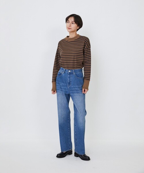 LOISIR（ロワズィール）の「デニムストレートパンツ（デニムパンツ・レディース・ブラック系その他/インディゴブルー・36/38/40）」の6枚目の写真