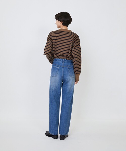 LOISIR（ロワズィール）の「デニムストレートパンツ（デニムパンツ・レディース・ブラック系その他/インディゴブルー・36/38/40）」の8枚目の写真