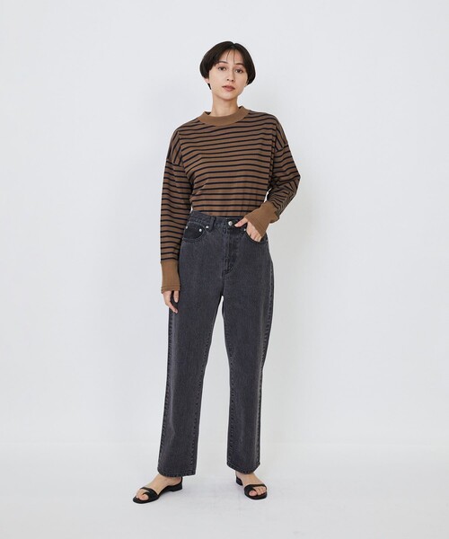 LOISIR（ロワズィール）の「デニムストレートパンツ（デニムパンツ・レディース・ブラック系その他/インディゴブルー・36/38/40）」の14枚目の写真