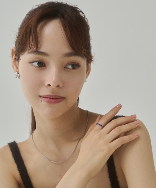 ciite' surgical stainless(シーテサージカルステンレス)の「【 金属アレルギー対応 】 カラービジュー エターナルリング サージカルステンレス(リング・レディース・ブルー/グリーン/レッド/ブラック・13号/11号)」の12枚目の写真