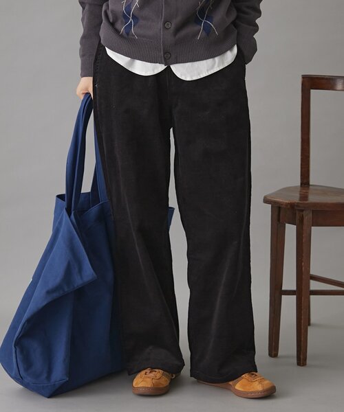 GEVACO（ゲバコ）の「【3サイズ展開】【GEVACO】コーデュロイイージーワイドパンツ（その他パンツ・レディース・キャメル/アイボリー/ブラック・SMALL/MEDIUM/LARGE）」の15枚目の写真