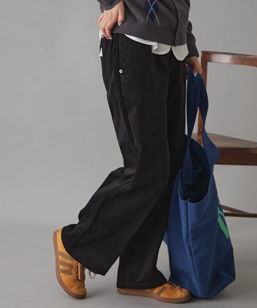 GEVACO（ゲバコ）の「【3サイズ展開】【GEVACO】コーデュロイイージーワイドパンツ（その他パンツ・レディース・キャメル/アイボリー/ブラック・SMALL/MEDIUM/LARGE）」の18枚目の写真