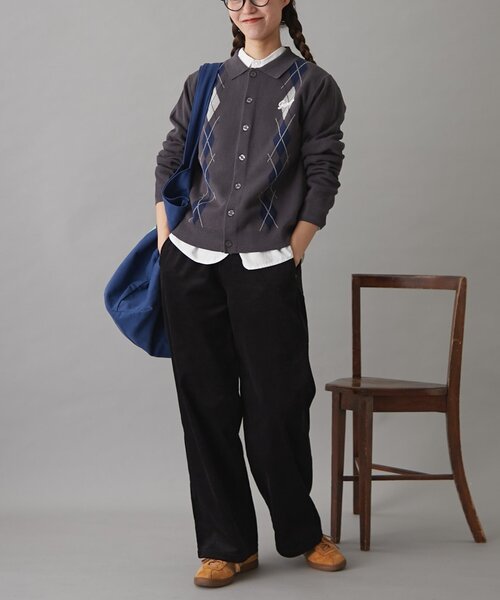 GEVACO（ゲバコ）の「【3サイズ展開】【GEVACO】コーデュロイイージーワイドパンツ（その他パンツ・レディース・キャメル/アイボリー/ブラック・SMALL/MEDIUM/LARGE）」の19枚目の写真