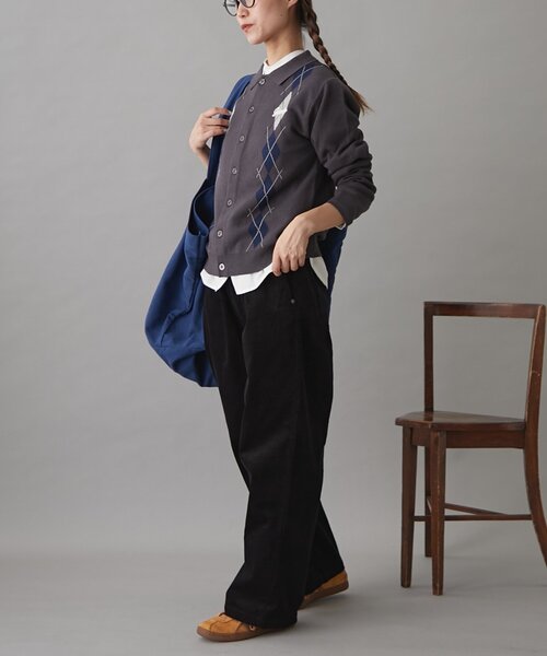 GEVACO（ゲバコ）の「【3サイズ展開】【GEVACO】コーデュロイイージーワイドパンツ（その他パンツ・レディース・キャメル/アイボリー/ブラック・SMALL/MEDIUM/LARGE）」の20枚目の写真