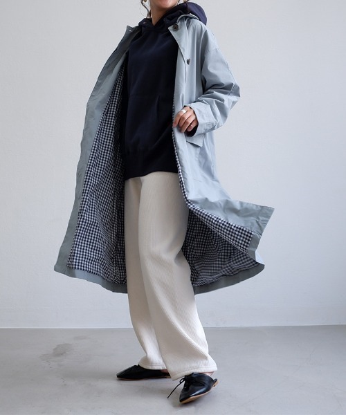 CLOTHY（クロシィ）の「【あったか裏ボアシリーズ】裏ボアコーデュロイパンツ（スラックス・レディース・オフホワイト/ブラック/ベージュ/ブラウン/ピンク・MEDIUM/LARGE）」の8枚目の写真