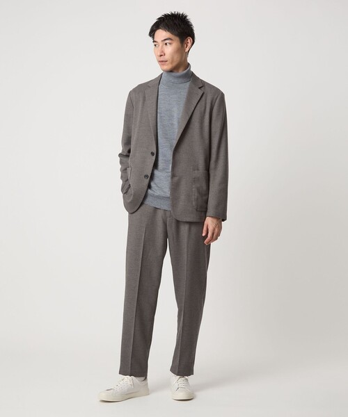 セール】ウォッシャブル フラノ ツイル リラックス ジャケット