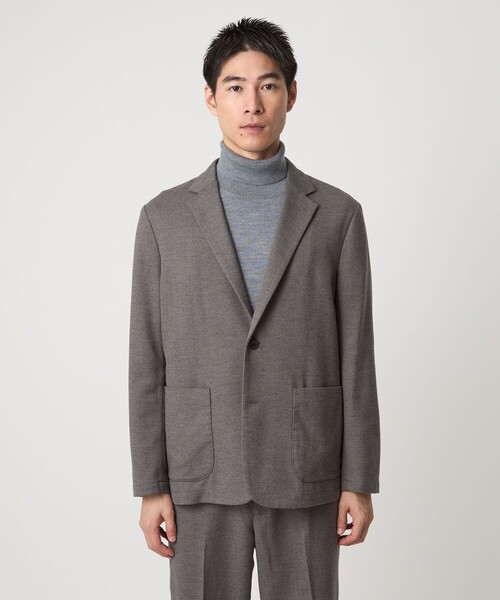 green label relaxing（グリーンレーベルリラクシング）の「ウォッシャブル フラノ ツイル リラックス ジャケット -ストレッチ-（テーラードジャケット・メンズ・ダークグレー/ベージュ/ネイビー・S/M/L/XL）」の13枚目の写真