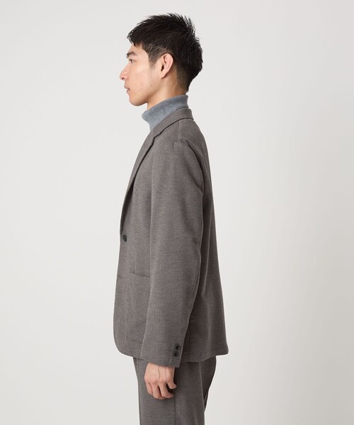 green label relaxing（グリーンレーベルリラクシング）の「ウォッシャブル フラノ ツイル リラックス ジャケット -ストレッチ-（テーラードジャケット・メンズ・ダークグレー/ベージュ/ネイビー・S/M/L/XL）」の14枚目の写真