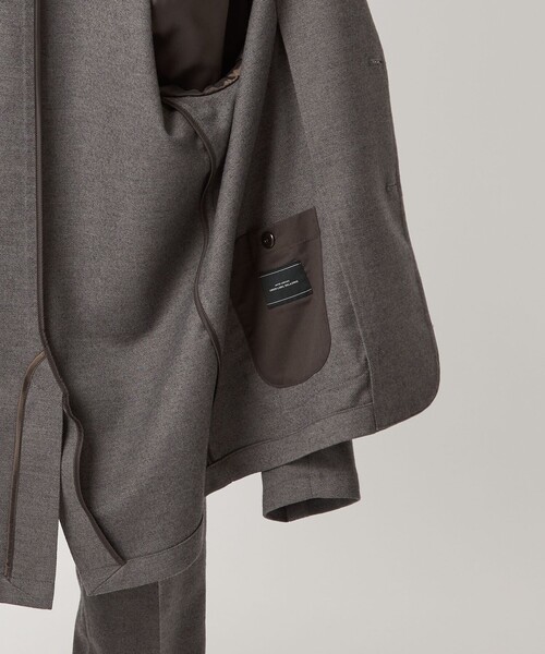 セール】ウォッシャブル フラノ ツイル リラックス ジャケット