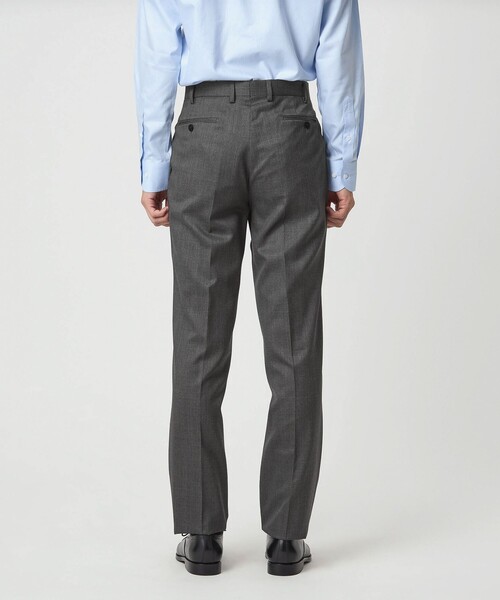 green label relaxing（グリーンレーベルリラクシング）の「REDA グレンチェック HX 1プリーツ スーツパンツ（スーツパンツ・メンズ・ダークブラウン/ダークグレー・80/76/84/88/92/72）」の6枚目の写真