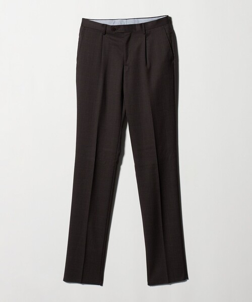 green label relaxing（グリーンレーベルリラクシング）の「REDA グレンチェック HX 1プリーツ スーツパンツ（スーツパンツ・メンズ・ダークブラウン/ダークグレー・80/76/84/88/92/72）」の8枚目の写真