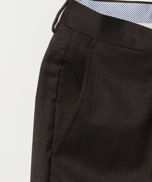 green label relaxing（グリーンレーベルリラクシング）の「REDA グレンチェック HX 1プリーツ スーツパンツ（スーツパンツ・メンズ・ダークブラウン/ダークグレー・80/76/84/88/92/72）」の11枚目の写真