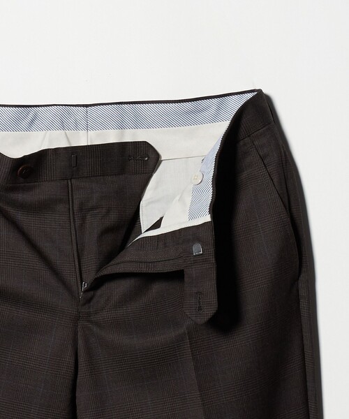 green label relaxing（グリーンレーベルリラクシング）の「REDA グレンチェック HX 1プリーツ スーツパンツ（スーツパンツ・メンズ・ダークブラウン/ダークグレー・80/76/84/88/92/72）」の14枚目の写真