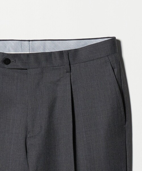 green label relaxing（グリーンレーベルリラクシング）の「REDA グレンチェック HX 1プリーツ スーツパンツ（スーツパンツ・メンズ・ダークブラウン/ダークグレー・80/76/84/88/92/72）」の20枚目の写真