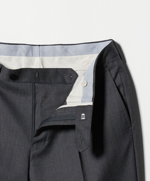 green label relaxing（グリーンレーベルリラクシング）の「REDA グレンチェック HX 1プリーツ スーツパンツ（スーツパンツ・メンズ・ダークブラウン/ダークグレー・80/76/84/88/92/72）」の21枚目の写真