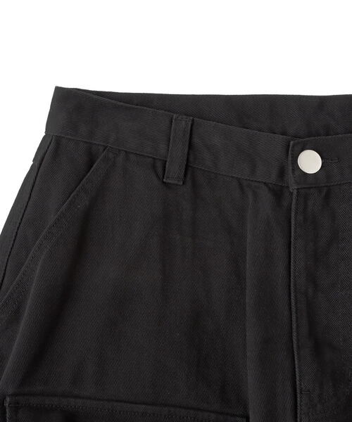 WHITELAND（ホワイトランド）の「WHITELAND/ホワイトランド/WIDE CARGO PANTS/ワイドカーゴパンツ（カーゴパンツ・レディース・ブラック・M/L）」の6枚目の写真