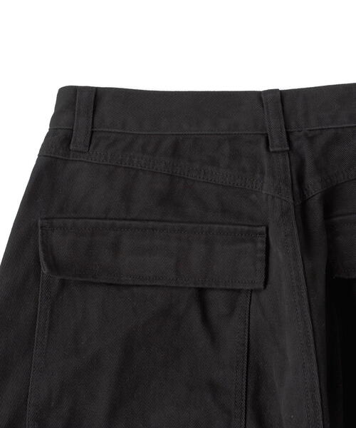 WHITELAND（ホワイトランド）の「WHITELAND/ホワイトランド/WIDE CARGO PANTS/ワイドカーゴパンツ（カーゴパンツ・レディース・ブラック・M/L）」の12枚目の写真