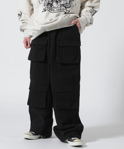 WHITELAND（ホワイトランド）の「WHITELAND/ホワイトランド/WIDE CARGO PANTS/ワイドカーゴパンツ（カーゴパンツ・レディース・ブラック・M/L）」の18枚目の写真