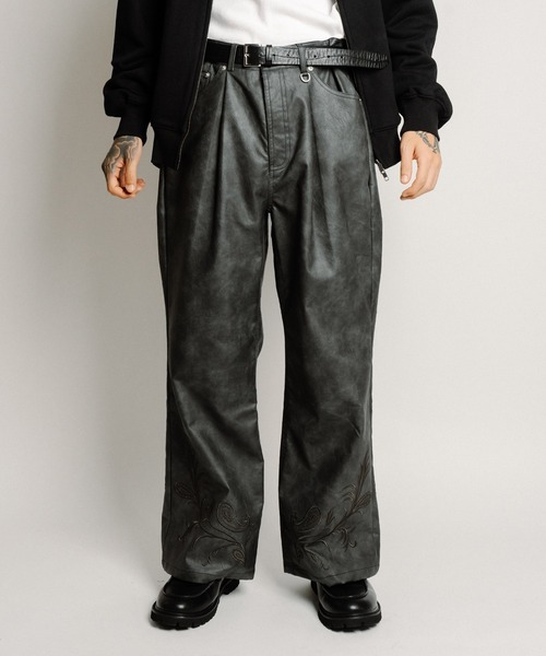 Subciety（サブサエティ）の「Faux leather pants（その他パンツ・メンズ・ブラック/ブラック系その他・SMALL/MEDIUM/LARGE/X-LARGE）」の14枚目の写真