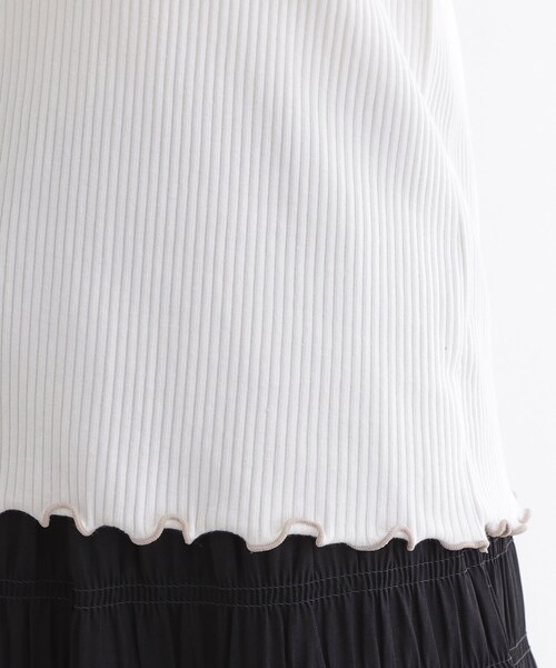 grove（グローブ）の「一枚でもレイヤードでも楽しめる　マルチな5分袖プルオーバー（Tシャツ/カットソー・レディース・オフホワイト/ホワイト系5/ブラック・01/02/03/04/05）」の21枚目の写真