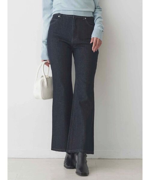 MERCURYDUO(マーキュリーデュオ)の「デニムシューカットパンツ(デニムパンツ・レディース・ブルー/インディゴブルー・MEDIUM/SMALL)」の1枚目の写真