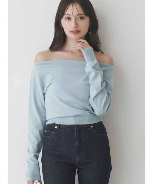 MERCURYDUO(マーキュリーデュオ)の「デニムシューカットパンツ(デニムパンツ・レディース・ブルー/インディゴブルー・MEDIUM/SMALL)」の12枚目の写真