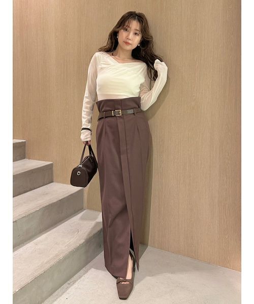 プリーツヘムチュールスカート（スカート）｜FRAY I.D（フレイ